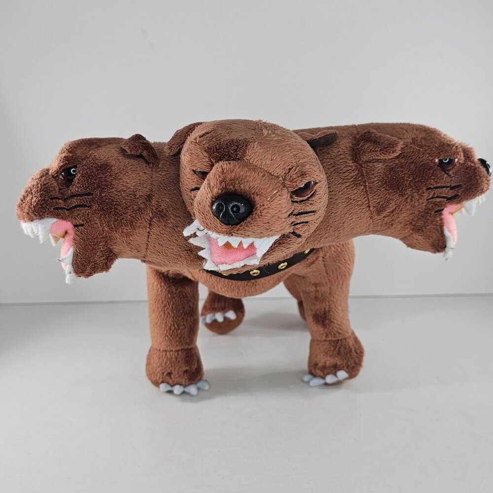 Wizarding World of Harry Potter Noble Collection FLUFFY 3 Headed Dog Plush *FLAW